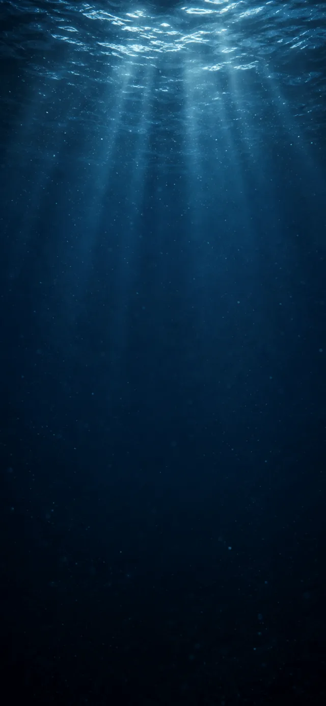 Deep blue sea with light from above